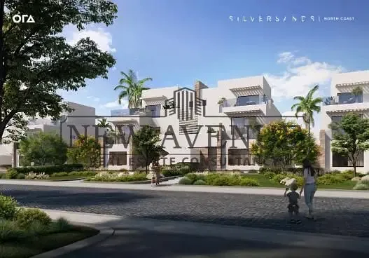 Fully finished bahary Upper Chalet + Penthouse with Sea view facing north for sale in Silver sands North Coast developed by Ora developments