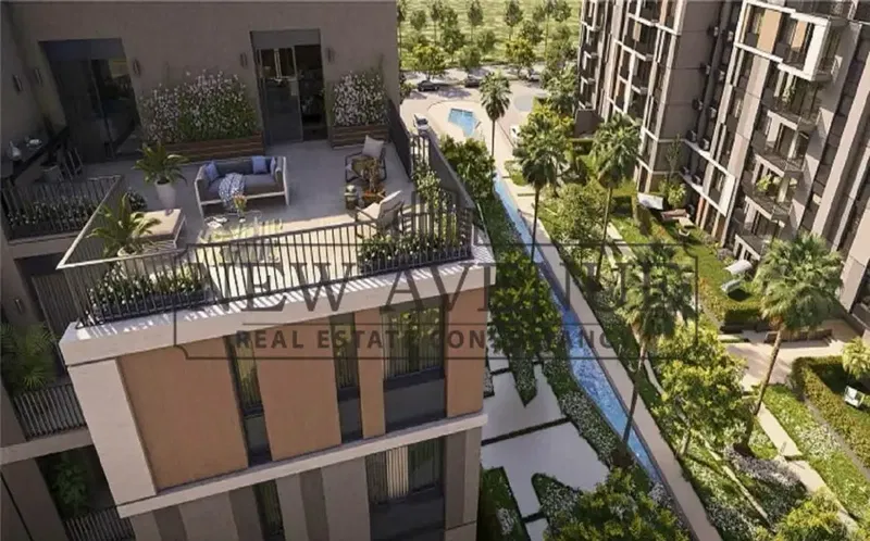 Fully finished Penthouse for sale in Swan lake residence ( Hassan Allam ) - Installments over 3 years