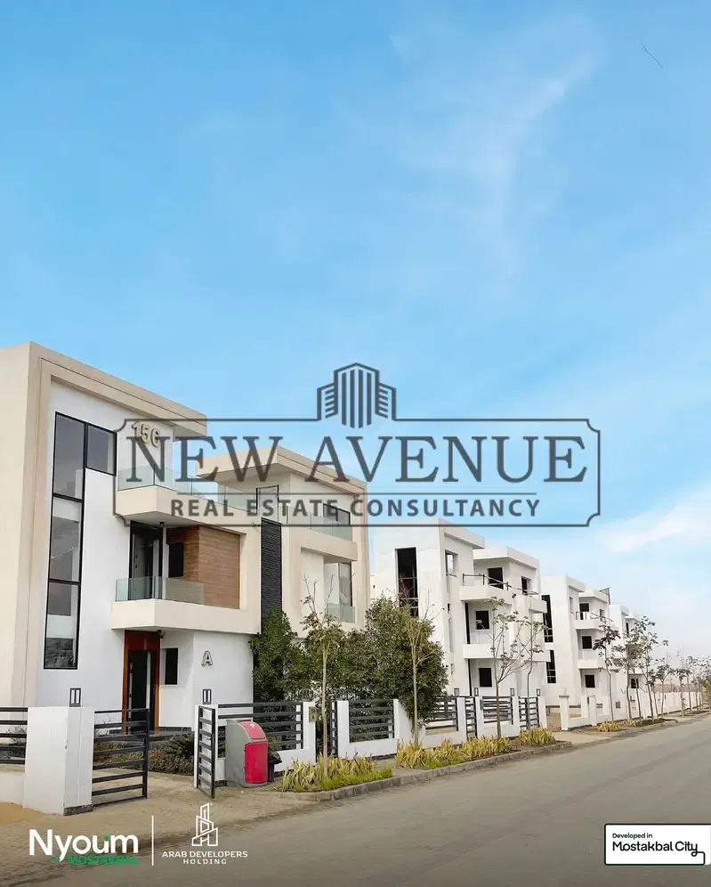 Apartment for sale Semi finished Delivery 6 months in Nyoum Al Mostakbal City with Instalments by ADH