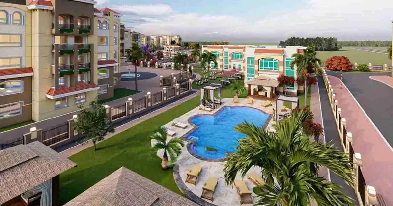 185 sqm apartment for sale in the distinguished Police Compound in Badr City, garden view, northern direction, very distinctive location.