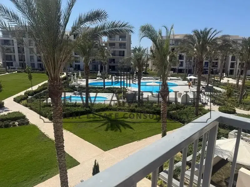 Direct pool view phase Lea in marassi luxury apartment fully finished and furnished with ACs immediate delivery below market price garden view