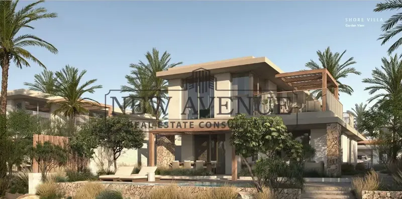 Shore Villa (Lake Villa) in Ras Soma by TRAVCO Prime Location with Installments Fully Finished