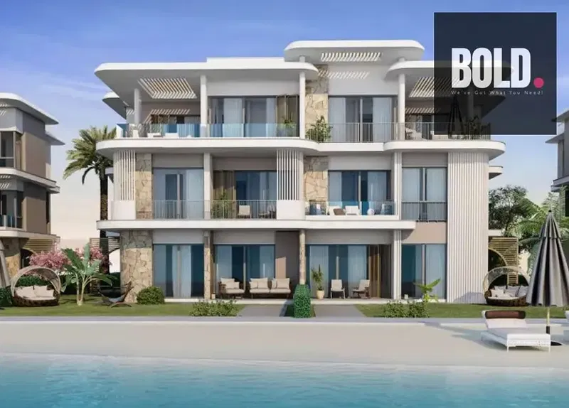 Exclusive Resale Ground Chalet 79m Fully Finished Direct Lagoon View & Prime Location in Koun - North Coast