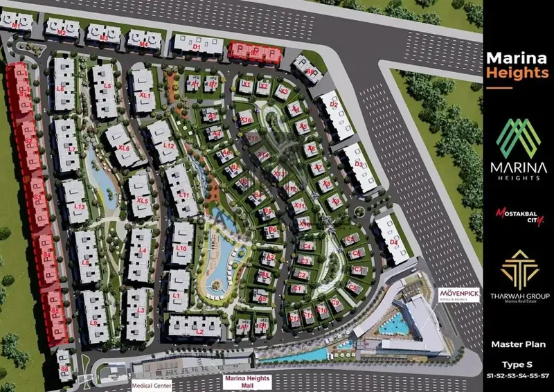 Apartment for sale in Marina Heights compound, Future City