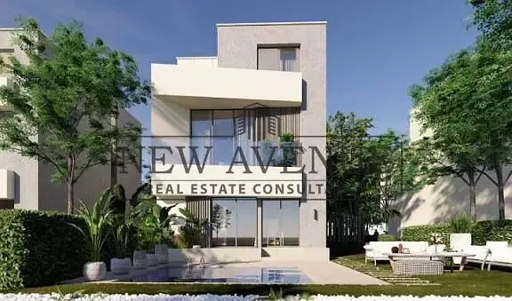 Standalone Villa Direct lagoon Delivery Date 2026 in The Brooks Compound Core and shell Prime location