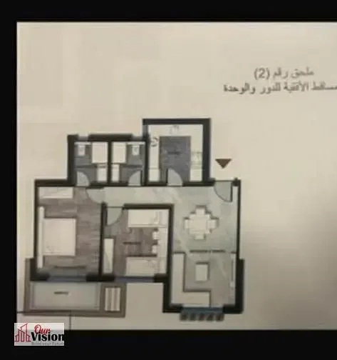 Apartment for sale in Badr El Din (Kayan) Penthouse 95 meters 75 sq m roof 2 bedrooms 2 bathrooms Type F Landscape view Semi-finished Asking price 3,0