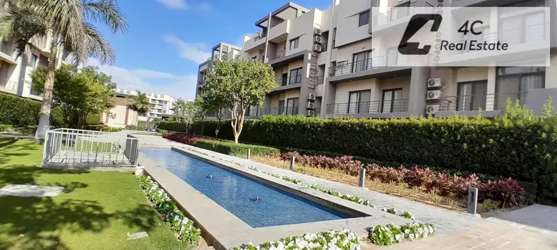 Furnished with Ac's and kitchen Studio with garden in compound fifth square El marasem new cairo in the golden square