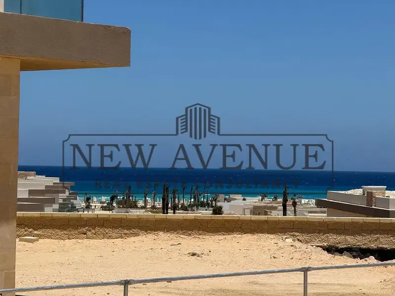 Sea View 4th Row Standalone Ready to move Fully Finished with AC'S in Silver Sand Naguib Sawirs i North Coast Ras El Hekma