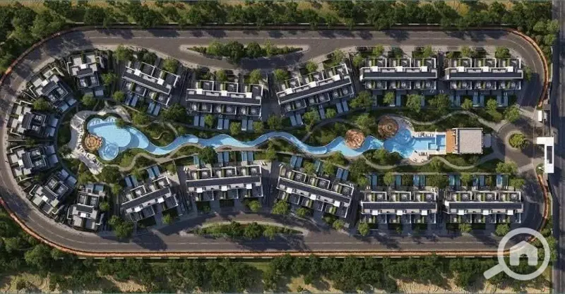 For Sale – No Overprice | 5 Million EGP Below Developer Price Middle Townhouse in Upove Compound, Green Belt – Basin 1