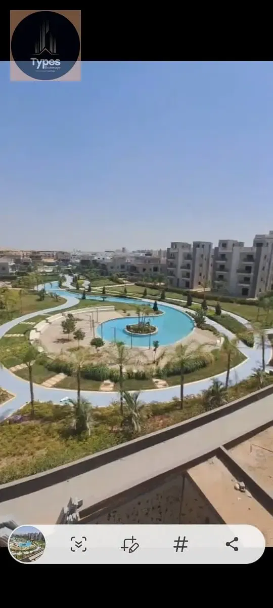For sale: Resale, immediate occupancy, semi-finished apartment, 145 sq m, best open view of landscape and lakes, with down payment and remaining insta