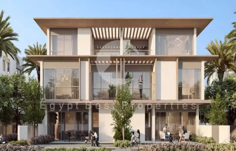 Duet-Villa in Cairo Gate, Remain Installments, Prime Location, Near Delivery