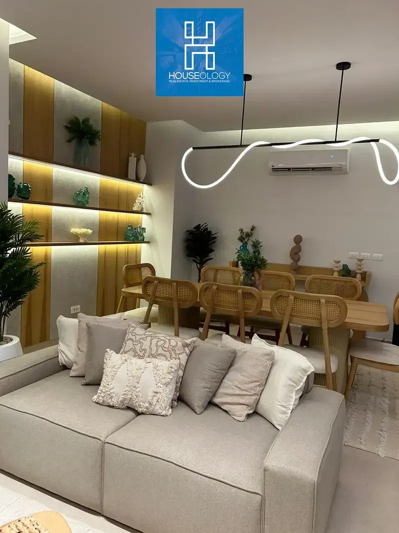 Twin house villa, ready to move, fully furnished and air conditioning, for sale in Mazarine, New Alamein, with a prime location