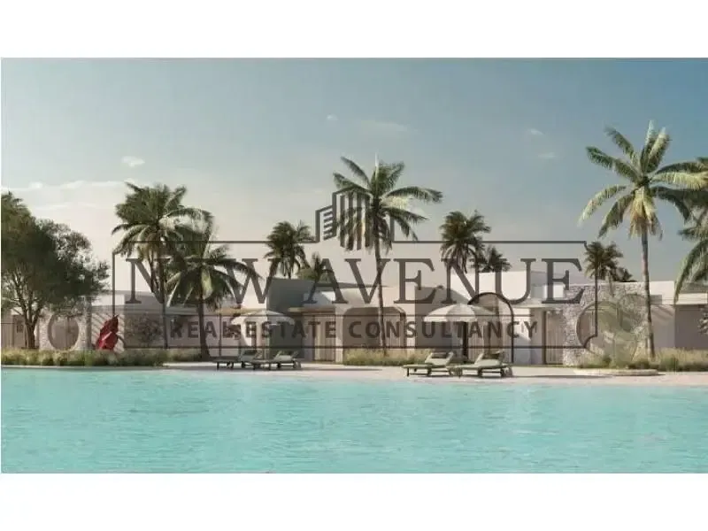 Best price standalone villa for sale at The Med Ras Elhekma Fully independent villa Private garden space for pool and outdoor seating one of the most