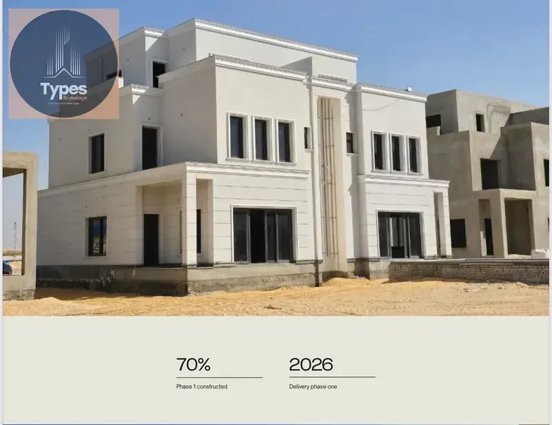 Twin house for sale, great deal, ready for occupancy in 6 months, 20% down payment and the rest in installments over 9 years, West Naia, New Zayed