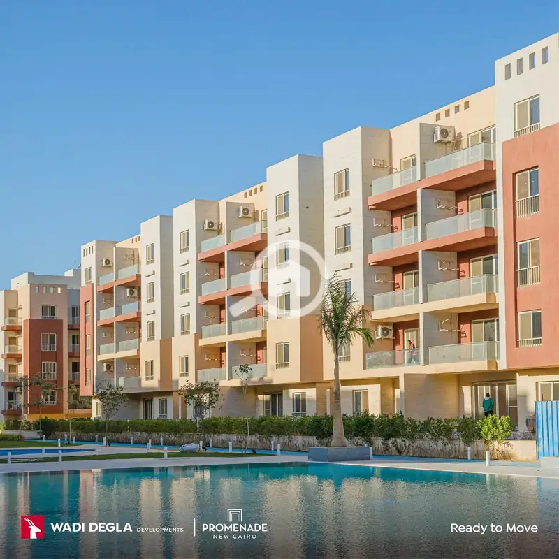 Apartment 225. M with 2 Gardens in Promenade wadi degla project New cairo ready to move for with down payment and installments over year
