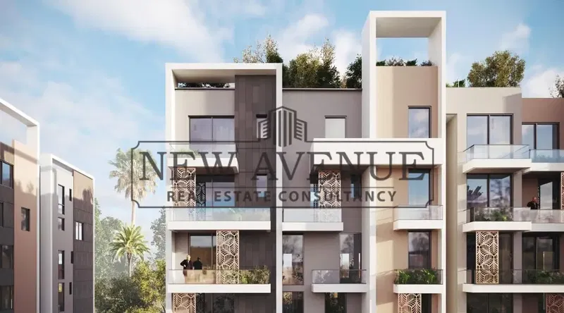 Duplex with roof for sale in Monte Napoleon Mostakbal city Prime location Direct on greenery Fully finished soon delivery