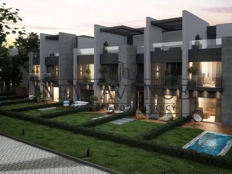 town house semi finished with installments delivery in 2026 prime location in rare compound in mostakbal city al ahly sabbour