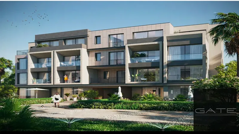 Resell | For less than the paid amount for quick sale | Ground floor apartment with garden, 3 finished rooms in the first phase of Palm Hills October, PX