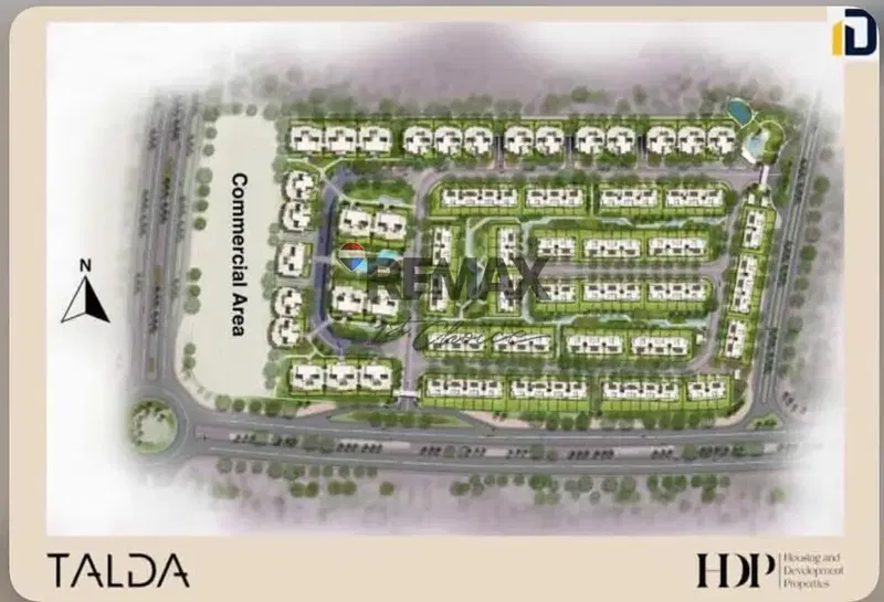 Town house 295 m corner in Talda compound - Mostakbal city